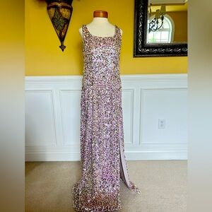 Alex & Eve Sequined evening gown. Size 12.